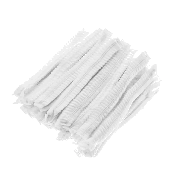 Non-woven clip caps with double elastic