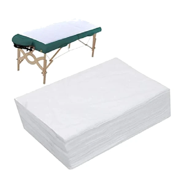 Folded protective bed sheet